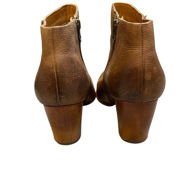 Korks Ease Wedge Ankle Booties Womens 8 EU 39 Brown Leather Boho Fairy Grunge - Picture 4 of 11